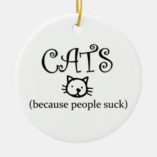 Katten omdat mensen ornament zuigen (Voorkant)