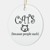 Katten omdat mensen ornament zuigen (Links)