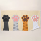 Katten omhoog strandlaken (Voorkant)