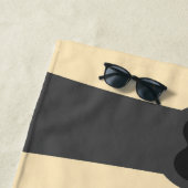 Katten omhoog strandlaken (In situ)