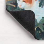 katten onder een bloeiende struik met I.E.G.-verst Muismat (Hoek)