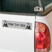 Katten Ondersteboven Grappige Cartoon Karakter Bumpersticker (Op Truck)