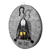 Katten Ondersteboven Grappige Cartoon Karakter Dartbord (Voorkant Rechts)