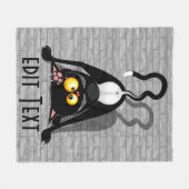 Katten Ondersteboven Grappige Cartoon Karakter Fleece Deken (Voorkant (Horizontaal))