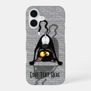 Katten Ondersteboven Grappige Cartoon Karakter iPhone 16 Hoesje