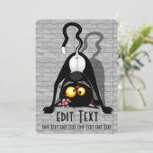 Katten Ondersteboven Grappige Cartoon Karakter Menu (Staand voorkant)