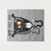 Katten Ondersteboven Grappige Cartoon Karakter Wandkleed (Voorkant (horizontaal))