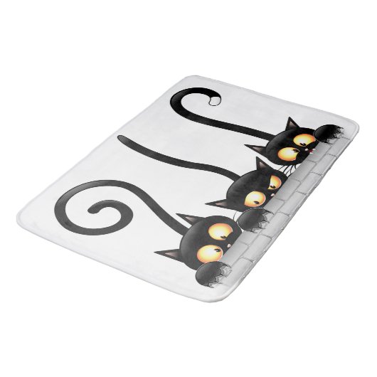 Katten Ondeugende, Speelse en Grappige Karakters Badmat (Gekanteld)