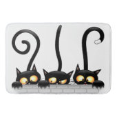 Katten Ondeugende, Speelse en Grappige Karakters Badmat (Voorkant)