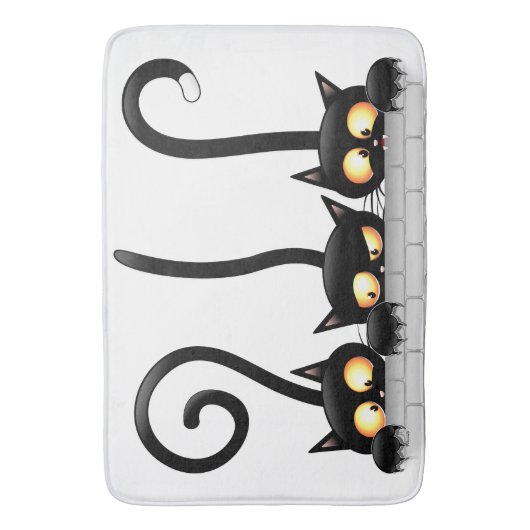 Katten Ondeugende, Speelse en Grappige Karakters Badmat (Voorkant Verticaal)