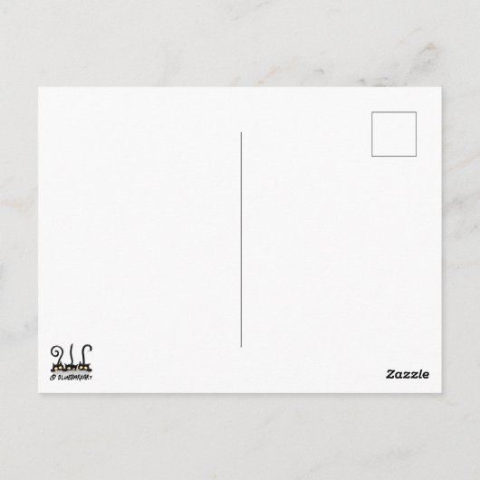 Katten Ondeugende, Speelse en Grappige Karakters Briefkaart (Achterkant)