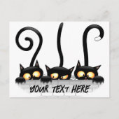 Katten Ondeugende, Speelse en Grappige Karakters Briefkaart (Voorkant)