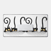 Katten Ondeugende, Speelse en Grappige Karakters Bureaumat (Keyboard & Muis)