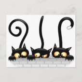 Katten Ondeugende, Speelse en Grappige Karakters Feestdagenkaart (Voorkant)