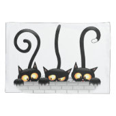 Katten Ondeugende, Speelse en Grappige Karakters Kussensloop (Achterkant)