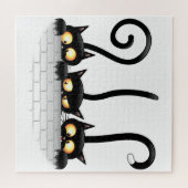 Katten Ondeugende, Speelse en Grappige Karakters Legpuzzel (Horizontaal)