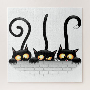 Katten Ondeugende, Speelse en Grappige Karakters Legpuzzel