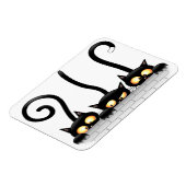 Katten Ondeugende, Speelse en Grappige Karakters Magneet (Linkerzijde)