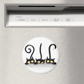 Katten Ondeugende, Speelse en Grappige Karakters Magneet (Insitu (Vaatwasser))