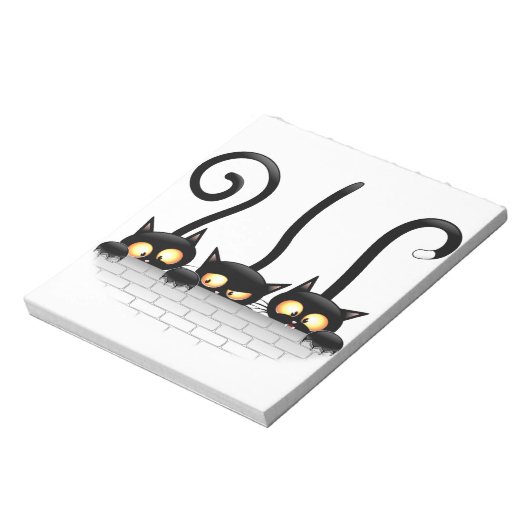 Katten Ondeugende, Speelse en Grappige Karakters Notitieblok (Linkerzijde)