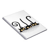 Katten Ondeugende, Speelse en Grappige Karakters Notitieboek (Rechterzijde)