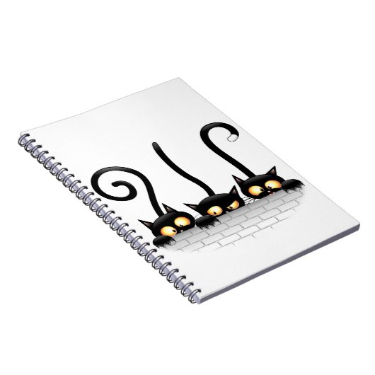 Katten Ondeugende, Speelse en Grappige Karakters Notitieboek (Rechterzijde)