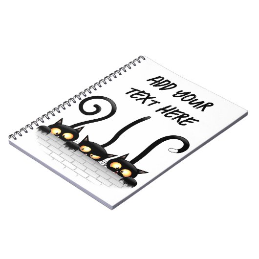 Katten Ondeugende, Speelse en Grappige Karakters Notitieboek (Linkerzijde)