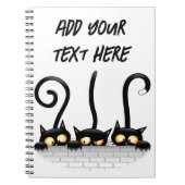 Katten Ondeugende, Speelse en Grappige Karakters Notitieboek (Voorkant)