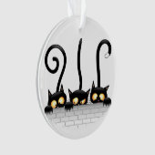 Katten Ondeugende, Speelse en Grappige Karakters Ornament (voorkant)