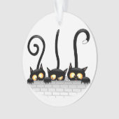 Katten Ondeugende, Speelse en Grappige Karakters Ornament (voorkant)