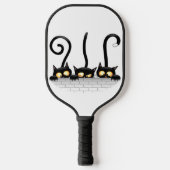 Katten Ondeugende, Speelse en Grappige Karakters Pickleball Paddle (Voorkant)