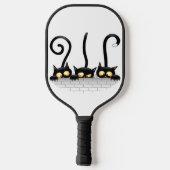 Katten Ondeugende, Speelse en Grappige Karakters Pickleball Paddle (Achterkant)