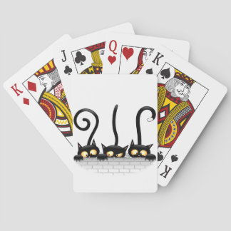Katten Ondeugende, Speelse en Grappige Karakters Pokerkaarten