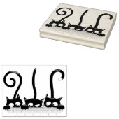 Katten Ondeugende, Speelse en Grappige Karakters Rubberstempel (Gestempeld)