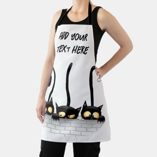 Katten Ondeugende, Speelse en Grappige Karakters Schort (Insitu)