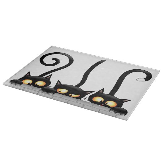 Katten Ondeugende, Speelse en Grappige Karakters Snijplank (Hoek)