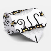 Katten Ondeugende, Speelse en Grappige Karakters Stropdas (Opgerold)