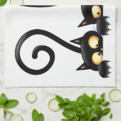 Katten Ondeugende, Speelse en Grappige Karakters Theedoek (Gevouwen)