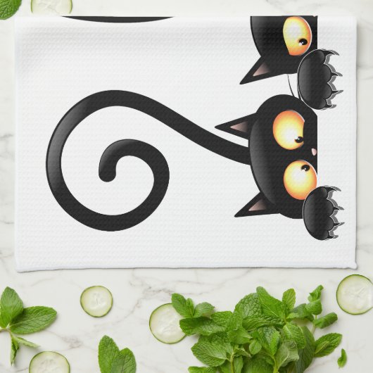 Katten Ondeugende, Speelse en Grappige Karakters Theedoek (Gevouwen)