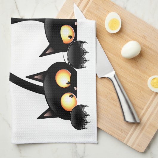 Katten Ondeugende, Speelse en Grappige Karakters Theedoek (Quarter Fold)