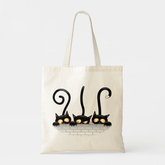 Katten Ondeugende, Speelse en Grappige Karakters Tote Bag (Achterkant)
