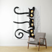 Katten Ondeugende, Speelse en Grappige Karakters Wandkleed (In situ)