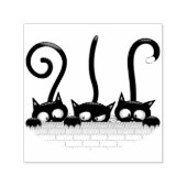 Katten Ondeugende, Speelse en Grappige Karakters Zelfinktende Stempel (Design)