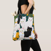 Katten ontmoeten de groep tote bag (Dichtbij)