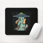 Katten ontvoerd door UFO Funny Alien Space Lover M Muismat (Met muis)