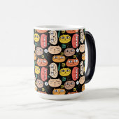 Katten ontwerp magische mok (Voorkant rechts)