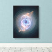 Katten Oog Nebula Canvas Afdruk (Insitu (Houten vloer))