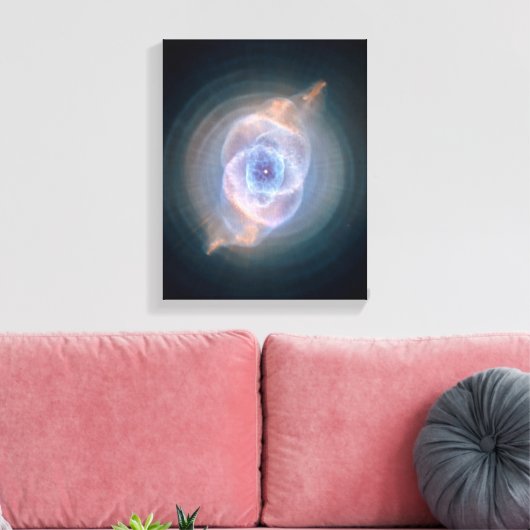 Katten Oog Nebula Canvas Afdruk (Insitu (Woonkamer))