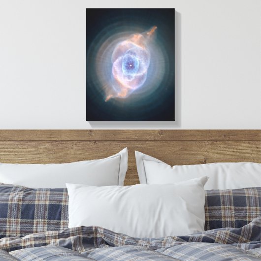 Katten Oog Nebula Canvas Afdruk (Insitu (Slaapkamer))