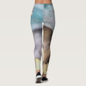 Katten, oorspronkelijke kunst, pastelkleuren, scha leggings (Achterkant)